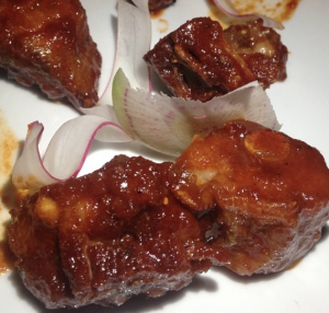 Pig tail and radish